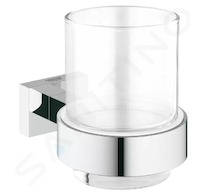 Grohe Essentials Cube - Sklenička s držákem, chrom 40755001