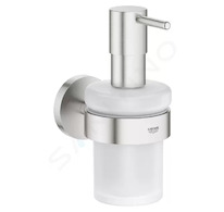 Grohe Essentials - Dávkovač tekutého mýdla s držákem, supersteel 40448DC1