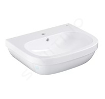 Grohe Euro Ceramic - Umyvadlo s přepadem, 60x48 cm, alpská bílá 39335000