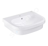 Grohe Euro Ceramic - Umyvadlo s přepadem, 60x48 cm, alpská bílá 39337000