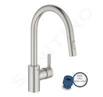 Grohe Feel - Dřezová baterie s výsuvnou sprškou, supersteel 31486DC1