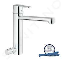 Grohe Get - Dřezová baterie s uzavíracím ventilem, chrom 30198000