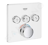 Grohe Grohtherm SmartControl - Termostatická vanová baterie pod omítku se 3 ventily, měsíční bílá 29157LS0