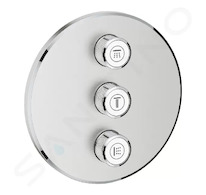 Grohe Grohtherm SmartControl - Třícestný ovladač pod omítku, supersteel 29122DC0