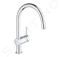 Grohe Minta - Dřezová baterie s výsuvnou koncovkou, chrom 3291800E