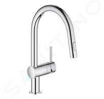 Grohe Minta - Dřezová baterie s výsuvnou sprškou, chrom 32321002