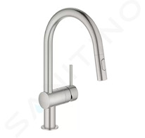 Grohe Minta - Dřezová baterie s výsuvnou sprškou, supersteel 32321DC2