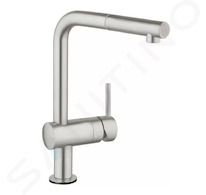 Grohe MintaTouch - Elektronická páková dřezová baterie, supersteel 31360DC1