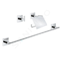 Grohe QuickFix Start Cube - Set koupelnových doplňků 3 v 1, chrom 41124000