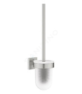 Grohe QuickFix Start Cube - WC štětka nástěnná s držákem, sklo/supersteel 40977DC0