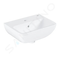 Grohe Start Edge - Umývátko 45x35 cm, s přepadem, otvor pro baterii, alpská bílá 39953000