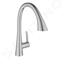 Grohe Zedra - Dřezová baterie s výsuvnou sprškou, supersteel 32294DC2