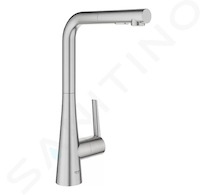 Grohe Zedra - Dřezová baterie s výsuvnou sprškou, supersteel 32553DC2