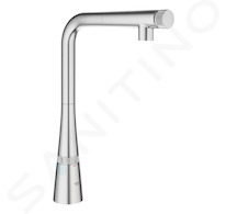 Grohe Zedra SmartControl - Dřezová baterie s výsuvnou koncovkou, SmartControl, supersteel 31593DC2