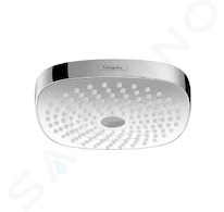 Hansgrohe Croma Select E - Hlavová sprcha 180, 2 proudy, EcoSmart 9 l/min, bílá/chrom 26528400