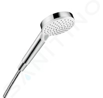 Hansgrohe Crometta - Sprchová hlavice Vario 100, 2 proudy, bílá/chrom 26330400