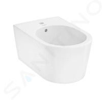 Hansgrohe EluPura S - Závěsný bidet, otvor pro baterii, HygieneEffect bílá 62043450