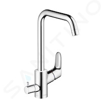 Hansgrohe Focus M41 - Páková dřezová baterie s uzavíracím ventilem, chrom 31823000