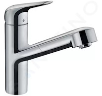 Hansgrohe Focus M42 - Dřezová baterie M4214-H150 s výsuvnou sprškou, sBOX, chrom 71829000