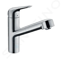 Hansgrohe Focus M42 - Dřezová baterie M427-H150 ECO, s výsuvnou koncovkou, EcoSmart, chrom 71865000