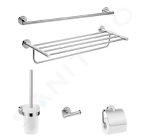 Hansgrohe Logis Universal - Sada doplňků do koupelny, chrom 41728000