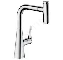 Hansgrohe M71 - Dřezová baterie M7115-H240 s výsuvnou sprškou, sBOX, chrom 73802000