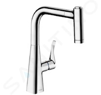 Hansgrohe M71 - Dřezová baterie M7116-H220 s výsuvnou sprškou, sBOX, chrom 73800000