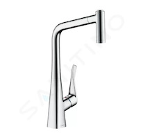 Hansgrohe Metris New - Dřezová baterie s výsuvnou sprškou, chrom 14820000