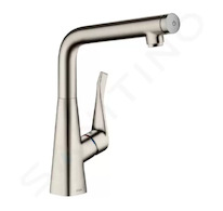 Hansgrohe Metris New - Dřezová baterie, vzhled nerezu 14883800