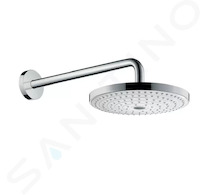 Hansgrohe Raindance Select S - Hlavová sprcha 240, 2 proudy, sprchové rameno 39 cm, bílá/chrom 26466400