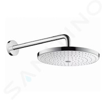 Hansgrohe Raindance Select S - Hlavová sprcha 300, 2 proudy, sprchové rameno 39 cm, bílá/chrom 27378400