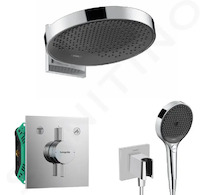 Hansgrohe  - Sprchový set s baterií pod omítku, s tělesem, průměr 36 cm, 3 proudy, chrom SANI21HHH009