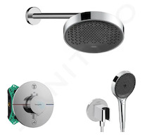 Hansgrohe  - Sprchový set s termostatem pod omítku, s tělesem, průměr 25 cm, 3 proudy, chrom SANI21HHH006