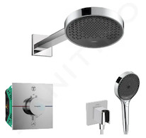 Hansgrohe  - Sprchový set s termostatem pod omítku, s tělesem, průměr 25 cm, 3 proudy, chrom SANI21HHH007