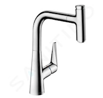 Hansgrohe Talis M51 - Dřezová baterie M5115-H220 s výsuvnou sprškou, sBOX, chrom 73852000