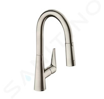 Hansgrohe Talis M51 - Dřezová baterie s výsuvnou sprškou, vzhled nerezu 72815800