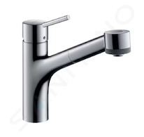 Hansgrohe Talis M52 - Dřezová baterie s výsuvnou sprškou, chrom 32841000