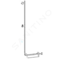 Hansgrohe Unica - Sprchová tyč 110 cm, levá, bílá/chrom 26403400