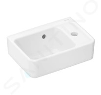 Hansgrohe Xanuia Q - Umývátko 36x25 cm, s přepadem, otvor pro baterii, bílá 60129450