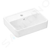 Hansgrohe Xanuia Q - Umývátko 45x34 cm, s přepade, otvor pro baterii, bílá 60130450