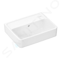 Hansgrohe Xanuia Q - Umývátko 45x34 cm, s přepadem, bez otvoru pro baterii, bílá 60229450