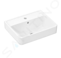 Hansgrohe Xanuia Q - Umývátko 50x39 cm, s přepadem, otvor pro baterii, bílá 60131450