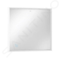 Hansgrohe Xarita E - Zrcadlo s LED osvětlením a vyhříváním, 80x70 cm, IR senzor, matná bílá 54996700