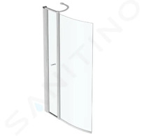 Ideal Standard Connect Air - Vanová zástěna 89x142 cm, stříbrná/čiré sklo E1137EO