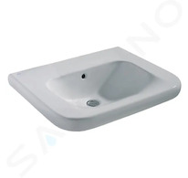 Ideal Standard Contour 21 - Umyvadlo bezbariérové 60x56 cm, 1 otvor pro baterii, bez přepadu, bílá S240401