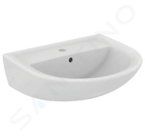 Ideal Standard Eurovit - Umyvadlo 55x46 cm, s přepadem, otvor pro baterii, bílá W332601