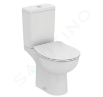 Ideal Standard Eurovit - WC kombi se sedátkem SoftClose, vario odpad, spodní napouštění, RimLS+, bílá W007501