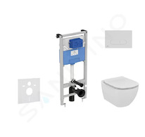 Ideal Standard ProSys - Set předstěnové instalace, klozetu a sedátka  Tesi, tlačítka Oleas M1, Aquablade, SoftClose, chrom ProSy