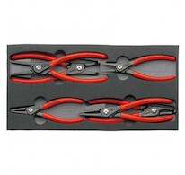 KNIPEX Sada kleští na pojistné kroužky/6ks 002001V02