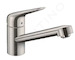 Hansgrohe Focus M42 - Dřezová baterie M421-H100, vzhled nerezu 71808800